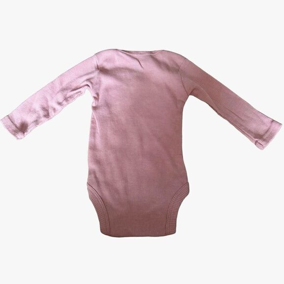 Chick Pea Pink Ribbed Infant Baby Onsie Fall Thankful Graphics Size 0-3 Months - Picture 4 of 6